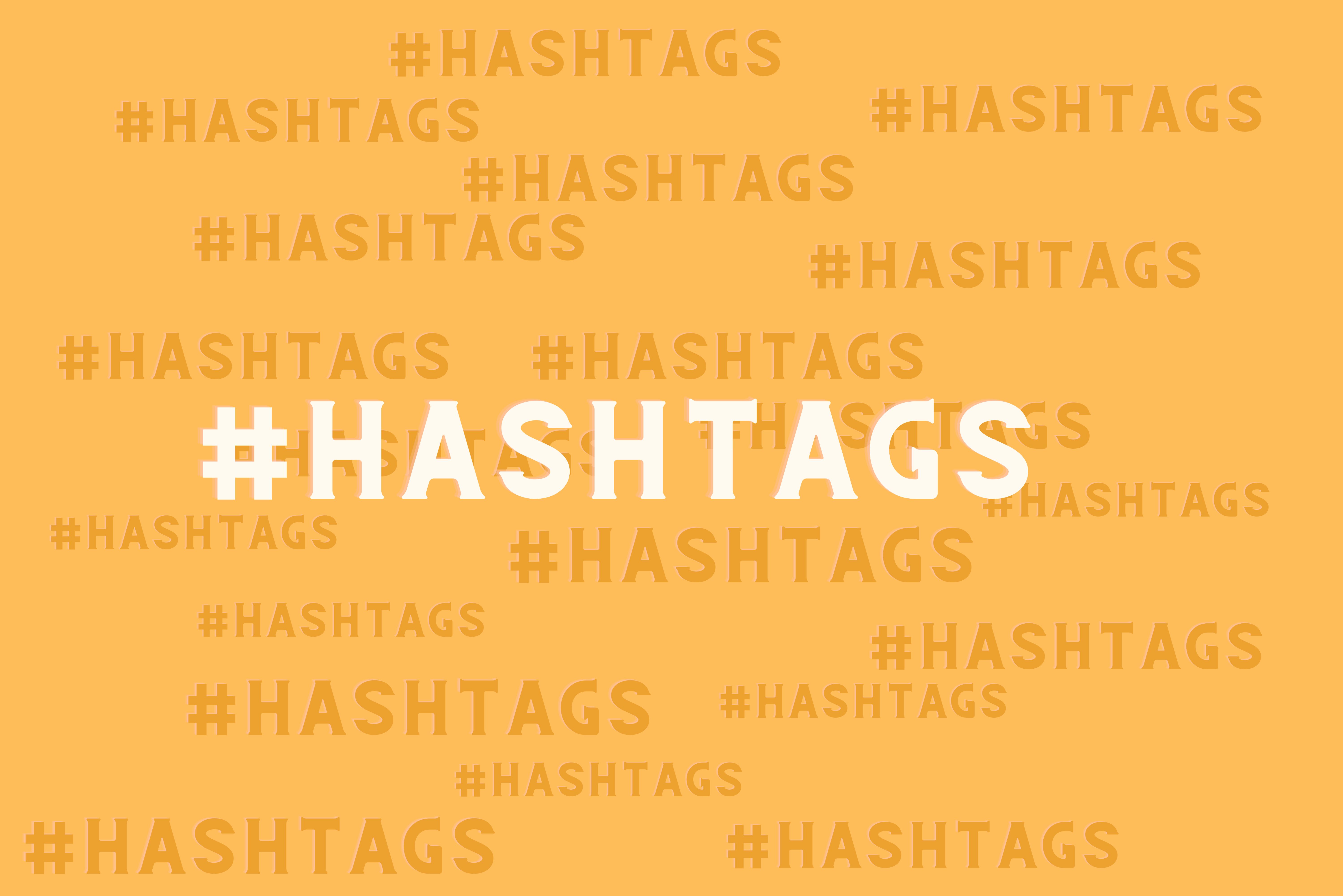 Image of too many hashtags